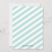 お茶の誕生日パーティーへの招待 招待状 (裏面)