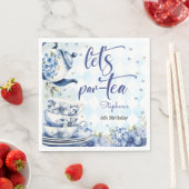 お茶の誕生日祝おう子供へ スタンダードランチョンナプキン (インサイチュ)