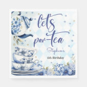 お茶の誕生日祝おう子供へ スタンダードランチョンナプキン (正面)