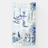 お茶の誕生日祝おう子供へ 横断幕 (縦)