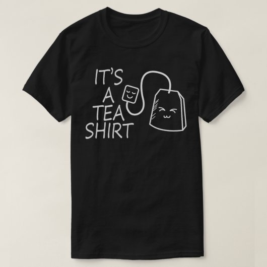 お茶の飲おもしろいみ屋の恋人 Tシャツ (デザイン正面)