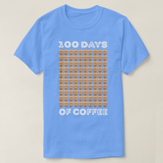 お茶の飲み物を楽しむ100日目 Tシャツ (デザイン正面)