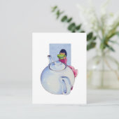 お茶はがき付き少女 ポストカード (スタンド正面)