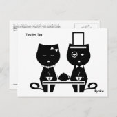 お茶はがき用2枚 ポストカード (正面/裏面)