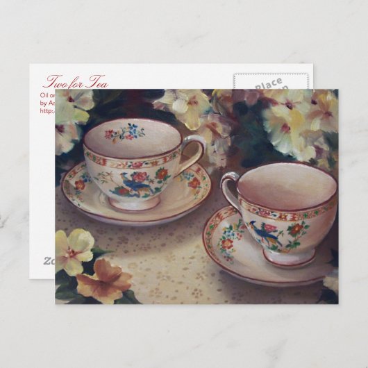 お茶はがき用2枚 ポストカード (正面/裏面)