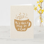 お茶はカップにハグのようなものだ カード (黄色い花)