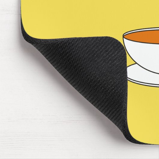 お茶はハッピースローガンが大好き日本ので、スタイルカップ マウスパッド (コーナー)