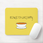お茶はハッピースローガンが大好き日本ので、スタイルカップ マウスパッド (マウス)