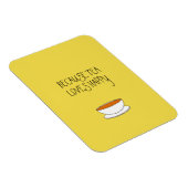 お茶はハッピースローガンが大好き日本ので、スタイルカップ マグネット (右側)