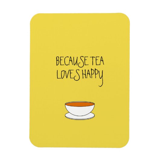 お茶はハッピースローガンが大好き日本ので、スタイルカップ マグネット (縦)