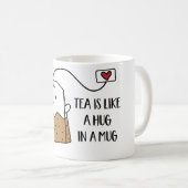 お茶はマグカップのハグのよう コーヒーマグカップ (正面右)