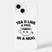 お茶はマグカップの中で抱きしめるような – お茶おもしろい好き Case-Mate iPhoneケース (裏面)