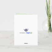 お茶はユニバーサル文化言語ホットポット カード (裏面)