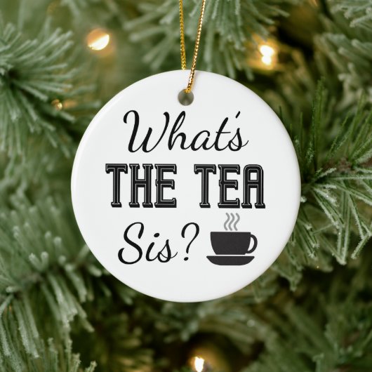 お茶は何だ？セラミックオーナメント セラミックオーナメント (ツリー)