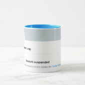 お茶は何だ?トランプがツイッターで禁止 マグカップ (中央)