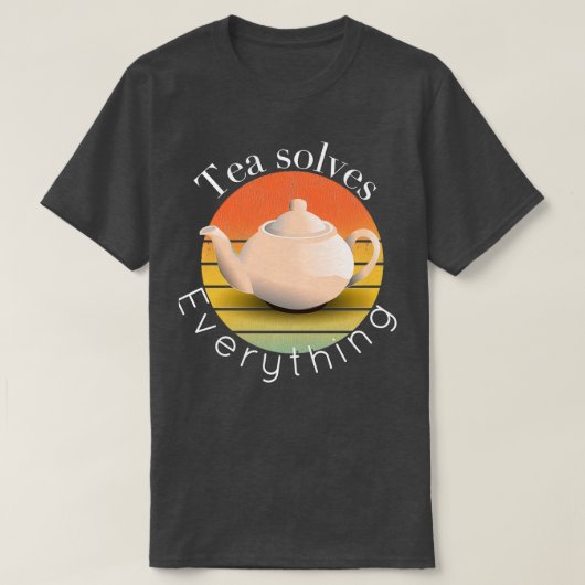 お茶は全てを解決48 1 Tシャツ (デザイン正面)