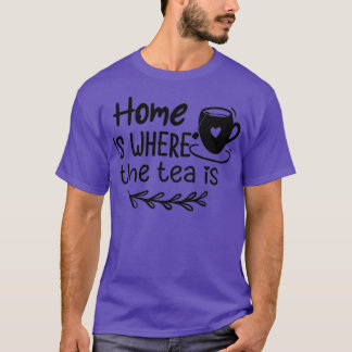 お茶は好きな人におもしろい贈られる場所 Tシャツ