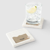 お茶は私のバッグ ストーンコースター (横)