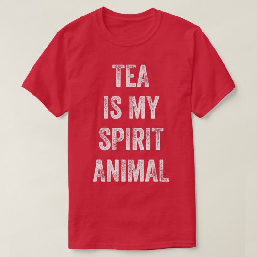 お茶は私の動物おもしろいことわざの賜物 Tシャツ (デザイン正面)