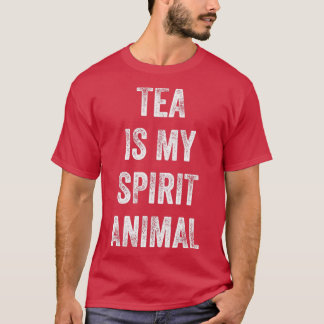 お茶は私の動物おもしろいことわざの賜物 Tシャツ