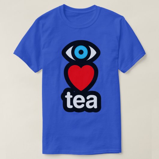 お茶は縦が好き Tシャツ (デザイン正面)
