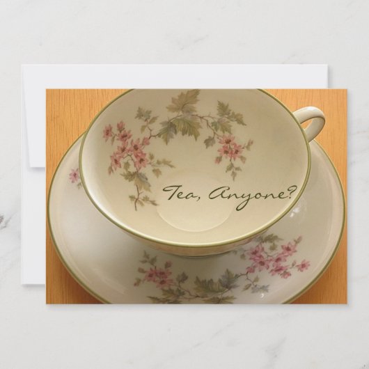 お茶は？招待状 招待状 (正面)