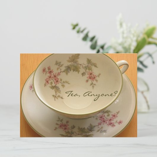 お茶は？招待状 招待状 (スタンド正面)