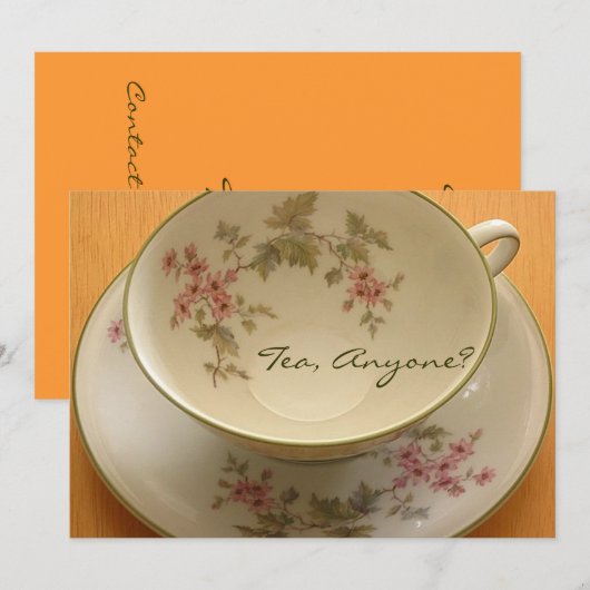 お茶は?招待状 招待状 (正面/裏面)