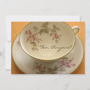 お茶は？招待状 招待状