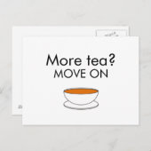 お茶は？進む ポストカード (正面/裏面)