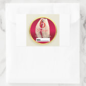 お茶またはエボのシャングラベルセット 長方形シール (バッグ)