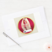 お茶またはエボのシャングラベルセット 長方形シール (封筒)