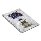 お茶わんの中のフクロウ ノートブック (右側)