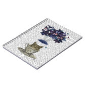 お茶わんの中のフクロウ ノートブック (左側)