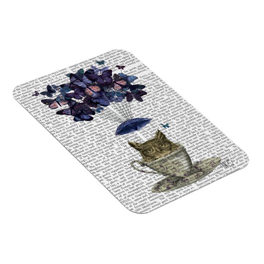 お茶わんの中のフクロウ マグネット (右側)