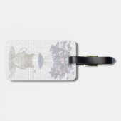 お茶わんの中のフクロウ ラゲッジタグ (裏面横)