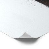 お茶わんやブラックバードと黒猫 ポスター (角)