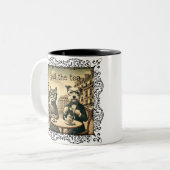 お茶をこぼす ツートーンマグカップ (正面左)