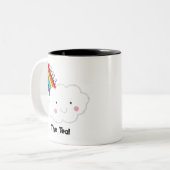 お茶をこぼす ツートーンマグカップ (正面左)