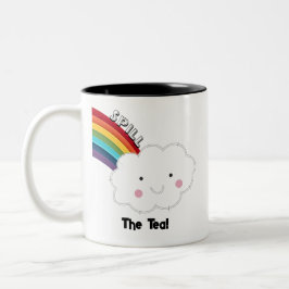 お茶をこぼす ツートーンマグカップ