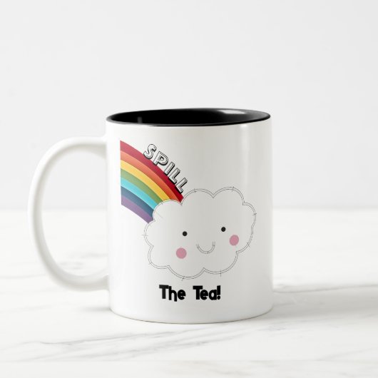 お茶をこぼす ツートーンマグカップ (左)