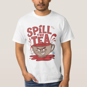 お茶をこぼす Tシャツ