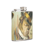 「お茶をどうぞ！」 エレガントヴィンテージ犬 フラスク (右)