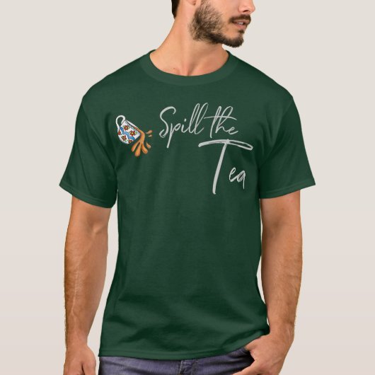 お茶をぶちまけろ ドラッグクイーン プレミアム Tシャツ (正面)