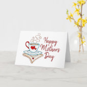 お茶をテーマにした母の日のカード カード (黄色い花)