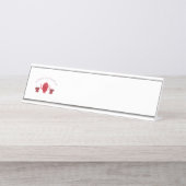 『お茶を一緒に』 デスクネームプレート (正面)