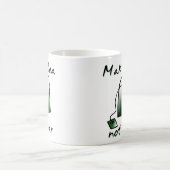 お茶を作れ戦争するな 面白いマグカップ ユーモア コーヒーマグカップ (中央)