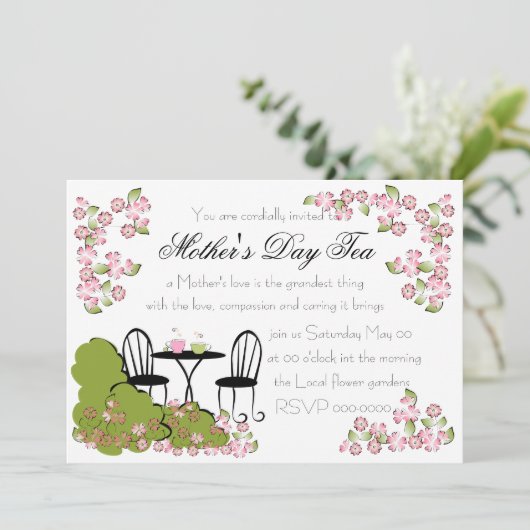 お茶を庭に 招待状 (スタンド正面)