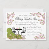 お茶を庭に 招待状 (正面)