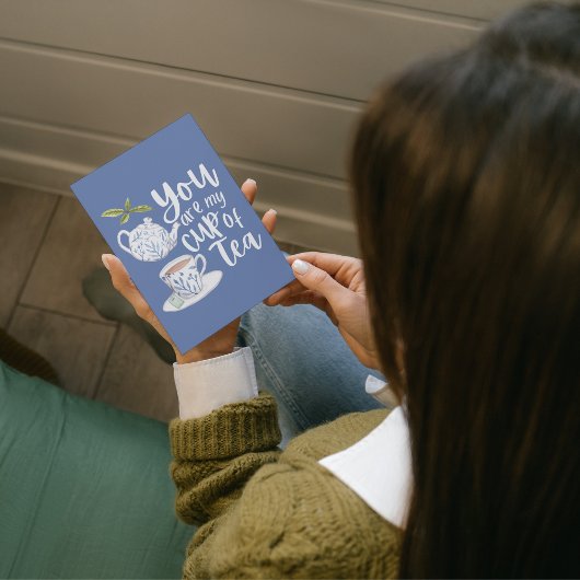 お茶を折ったおグリーティングカード カード